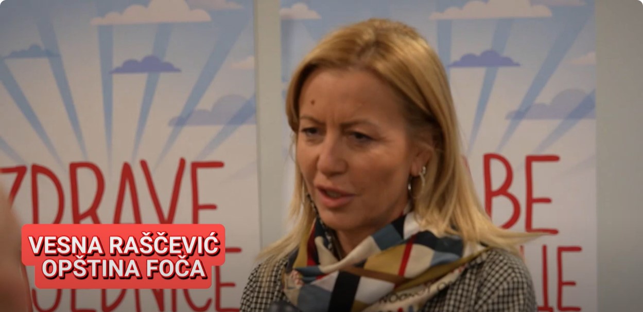 Opština Foča, Vesna Raščević o programu "Zdrave zajednice u Bosni i Hercegovini"